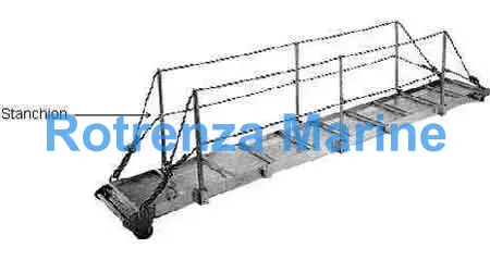 HANDRAIL STANCHION&SOCKET FOR, STEEL WHARF LADDER WITH DETAIL