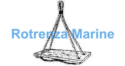 BOATSWAIN'S CHAIR WITH ROPE, 25X160X620MM