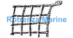 CARGO NET P.P. 3X3MTR, 200MM/MESH RIM ROPE 24MM DIAM