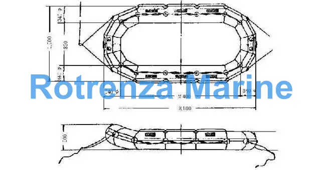 BOAT INFLATABLE FOR DEEP TANK, INSPECTION CAPACITY 5 PERSON