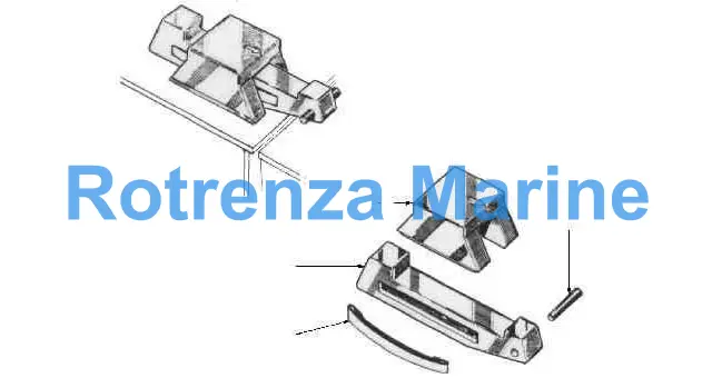 MACGREGOR HATCH CROSS JOINT, WEDGE ASSEMBLY #12.00