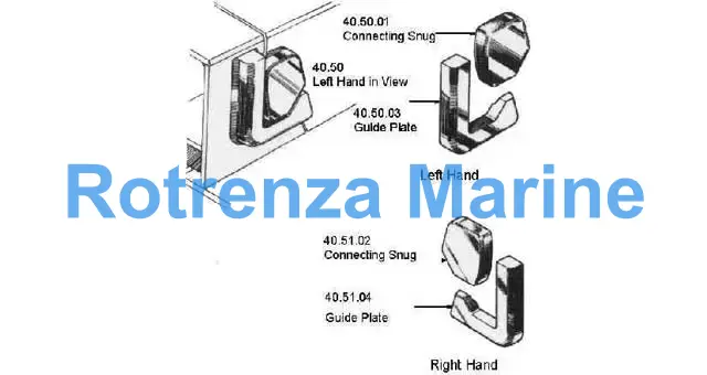 MACGREGOR HATCH GUIDE PLATE, LEFT HAND #40.50.03