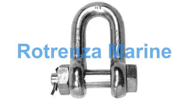 SHACKLE STRAIGHT HEX HEAD BOLT, S. STEEL SB 18MM SWL 2.0TON