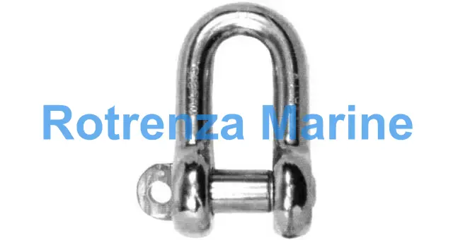 SHACKLE STRAIGHT EYE BOLT, S. STEEL SC 38MM SWL 9.0TON