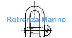 SHACKLE STRAIGHT EYE BOLT, GALV JIS-M-SC 22MM SWL 3.15TON