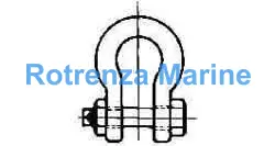 SHACKLE BOW HEX HEAD BOLT, GALV JIS-M-BB 70MM SWL 31.5TON