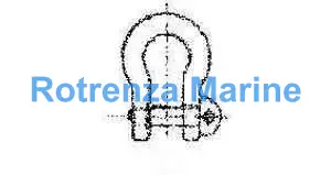 SHACKLE BOW EYE BOLT GALV, JIS-M-BD 18MM SWL 1.3TON