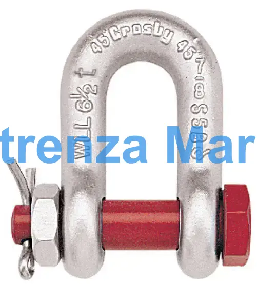 SHACKLE CHAIN FORGED CROSBY, BOLT TYPE G-2150 GALV 7/8"