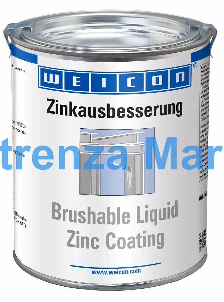 COATING METAL PIGMENT WEICON, BRUSHABLE ZINC COATING 750ML