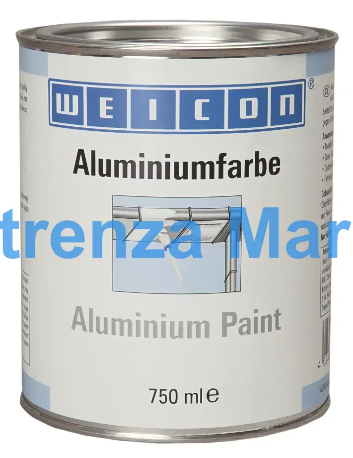 PAINT METAL PIGMENT WEICON, ALUMINIUM PAINT 750ML
