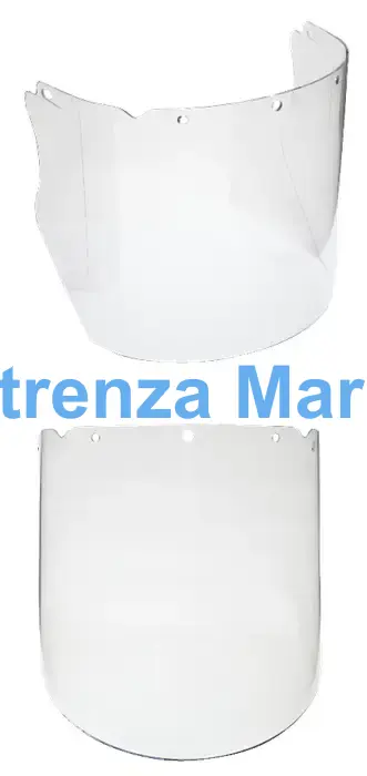 VISOR FOR SPLASH/CHEMICAL CLEAR, 235X457X2.49MM MSA 10115851