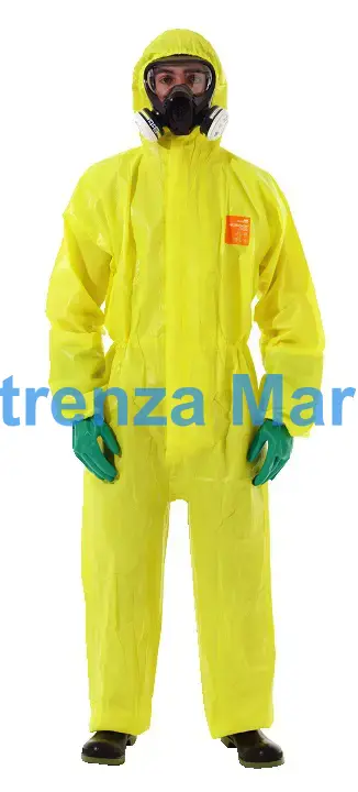 WORKWEAR FLEX. 3 LAYER FABRIC, MICROCHEM 3000 YELLOW M