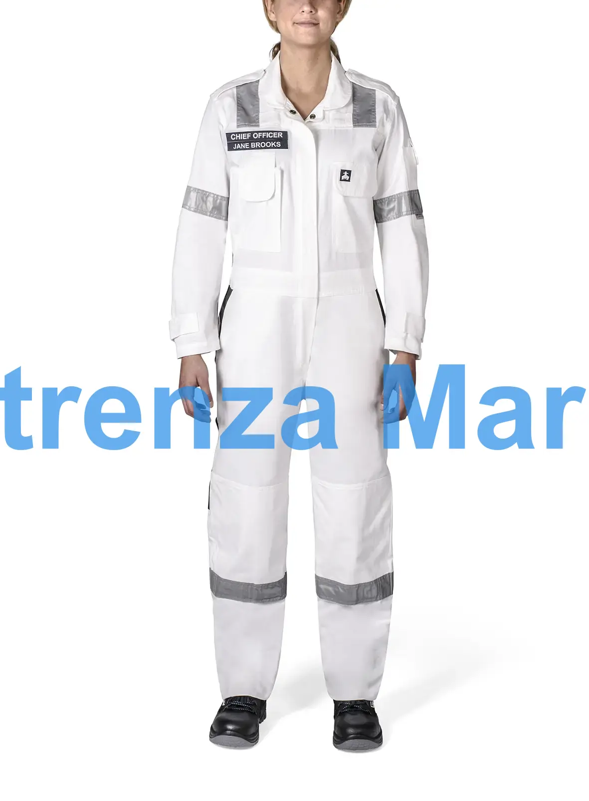 BOILERSUIT COTTON REFLECT TYPE, UV PROTECT WOMEN ORANGE S 