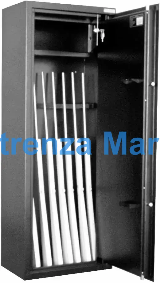 GUNSAFE STEEL FOR 8 WEAPONS, L150XW55XD35MM 97KGS 