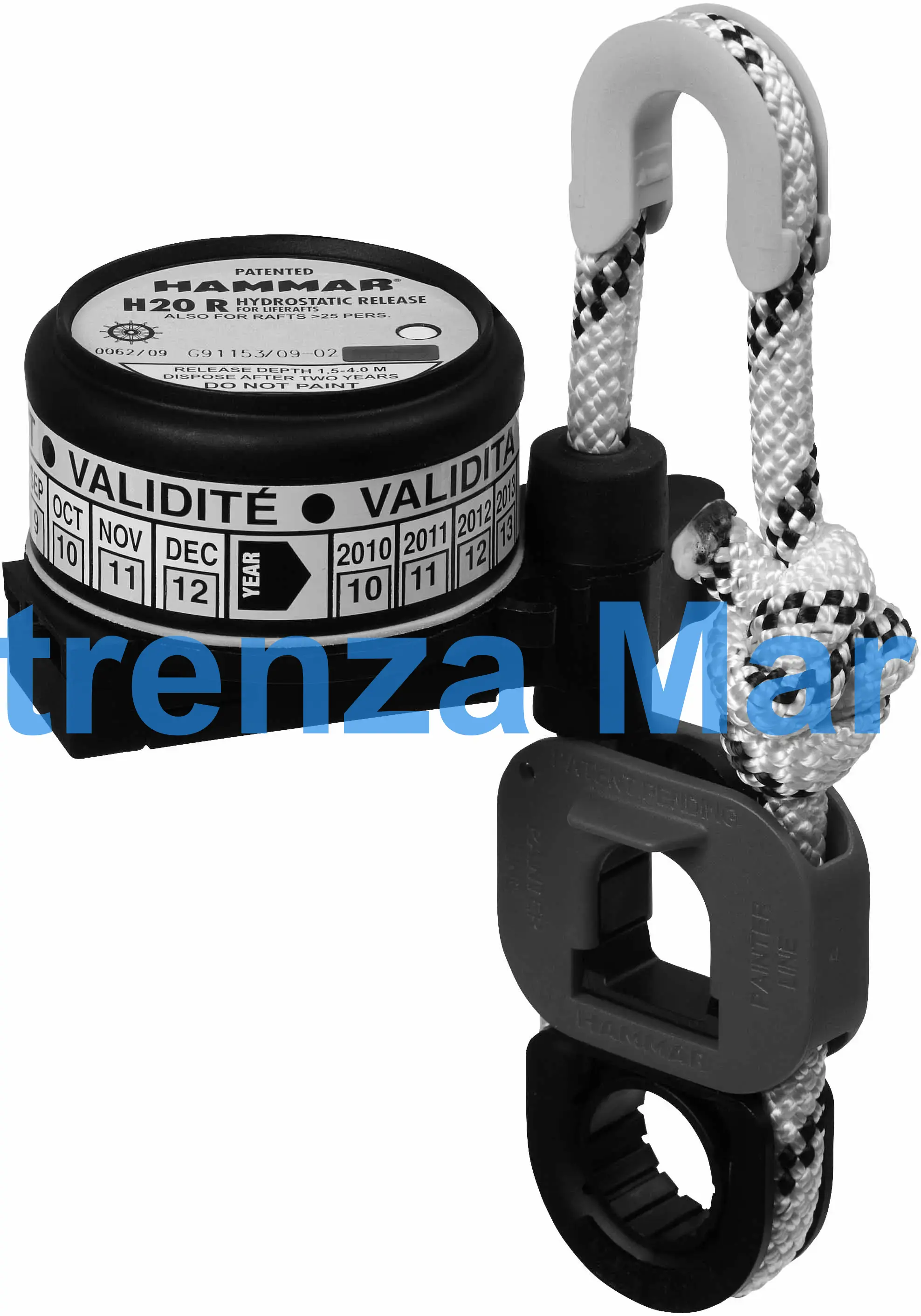 HYDROSTATIC RELEASE UNIT, HAMMER H20 R FOR LIFERAFT