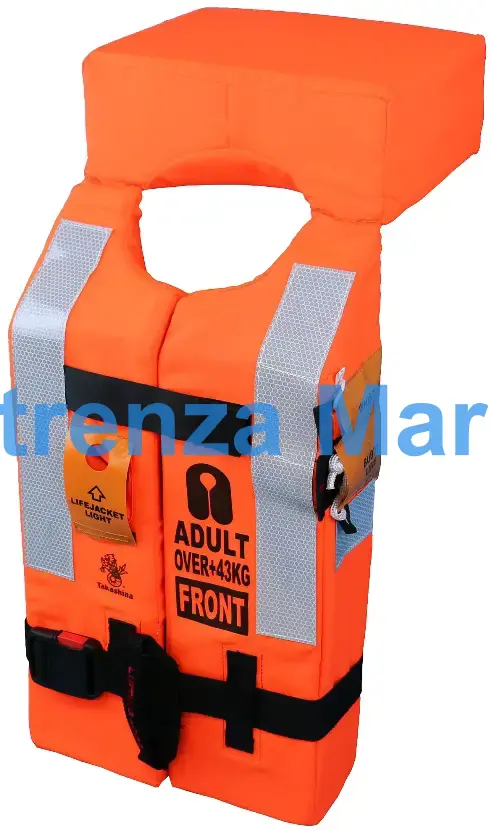 LIFE JACKET WITH WHISTLE, FOR ADULT MED APPROVED