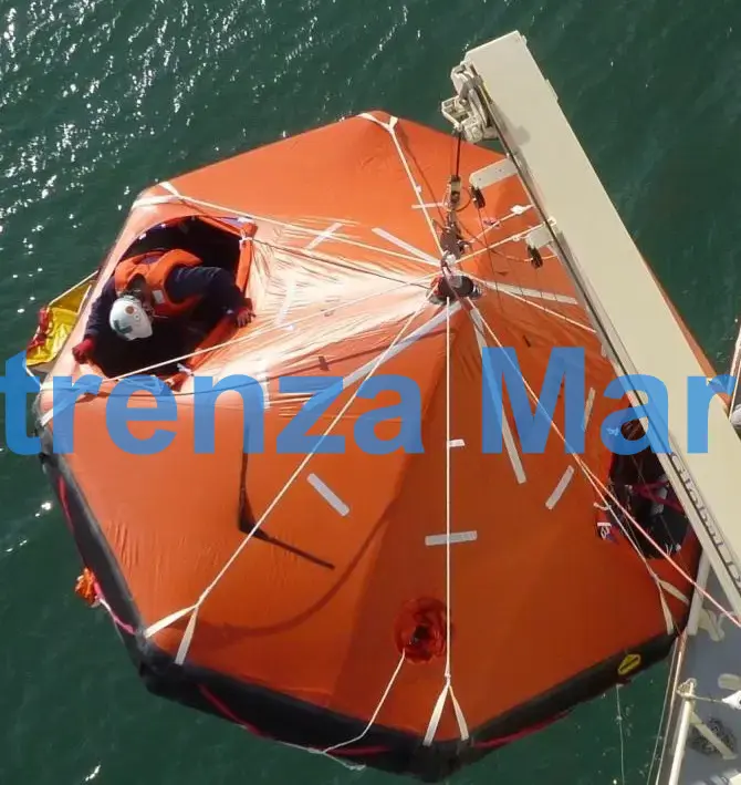 LIFERAFT INFLATABLE FOR 16MEN, DAVIT-LAUNCHING TYPE