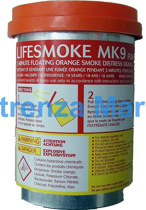 BUOYANT SMOKE SIGNAL LIFESMOKE, MK9 PAINSWESSEX SOLAS/MED