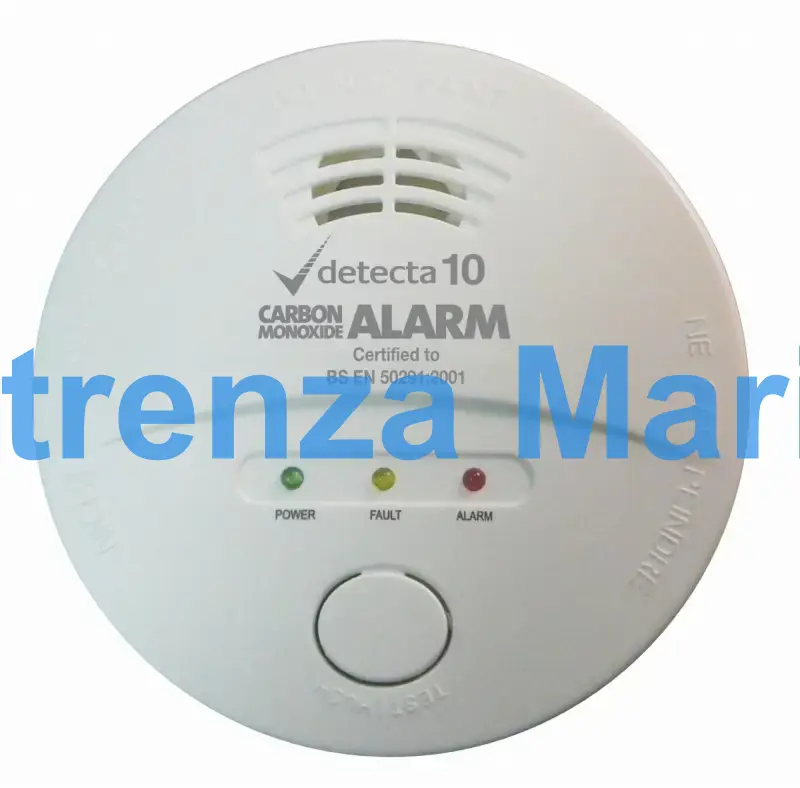 CO GAS ALARM BATTERY OPERATED, 112MM DIA X 40MMTHICK