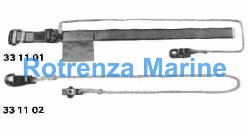 LIFELINE FOR SAFETY BELT, 10MM DIA X 1500MM WITH HOOK