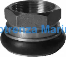 ADAPTER FIREHOSE BRASS MACHINO, 2" FEMALE/THREAD 2" FEMALE