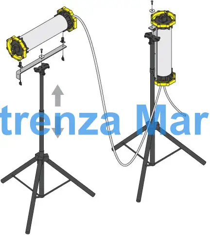 TRIPOD WOLF LL-680 FOR, LEADLAMP TANK LIGHTING KIT