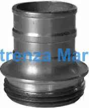 COUPLING HOSE BRASS LFB, 2-1/2" 5-1/5 TPI HOSE END 50MM