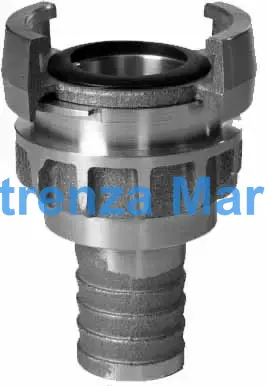 COUPLING HOSE BRASS NOR, 2-1/2" (LAS 1) HOSE END 50MM