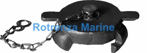 CAP HOSE COUPLING BRASS ROTA, 3 LUGS/2" SM666035