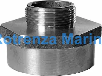 NIPPLE REDUCING BRASS, 2-1/2"ANST FEMALEX2"BSP MALE