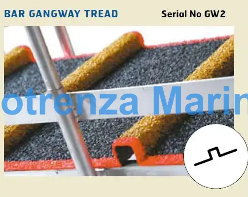 TREAD GANGWAY ANTI-SLIP, WITH FURTHER DETAILS