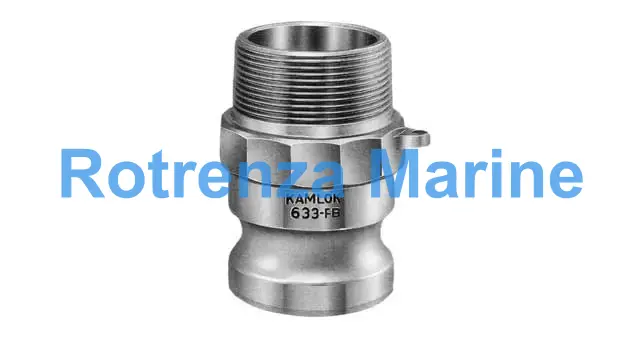 COUPLING CAM&GROOVE ALUM ALLOY, F PLUG W/MALE THREAD 3/4"