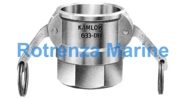 COUPLING CAM&GROOVE ALUM ALLOY, D SOCKET W/FEMALE THREAD 1"