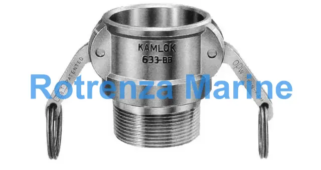COUPLING CAM&GROOVE S. STEEL, B SOCKET W/MALE THREAD 3"