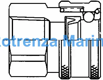 COUPLING QUICK SUS-304 COUPLER, SOHC12-12FU FEMALE 3/4 NOVALVE 