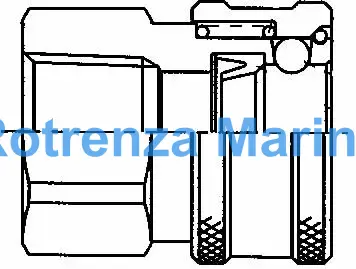 COUPLING QUICK BRASS COUPLER, BOHC12-12FU FEMALE 3/4 NOVALVE 