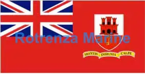 FLAG CIVIL ENSIGN, GIBRALTAR 4' X 6'