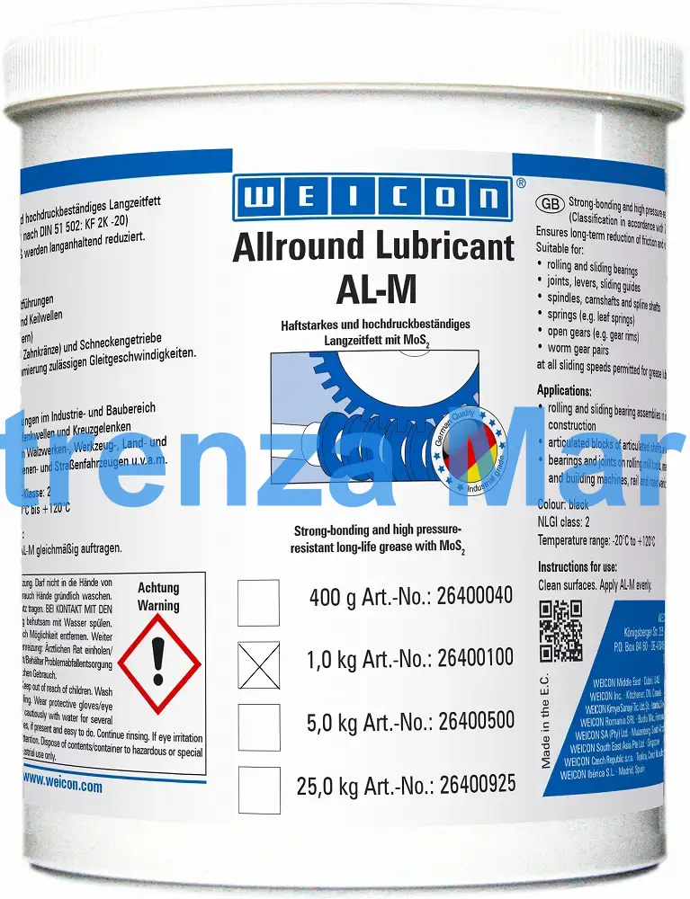 LUBRICANT ALLROUND WEICON, AL-M1000 1KGS
