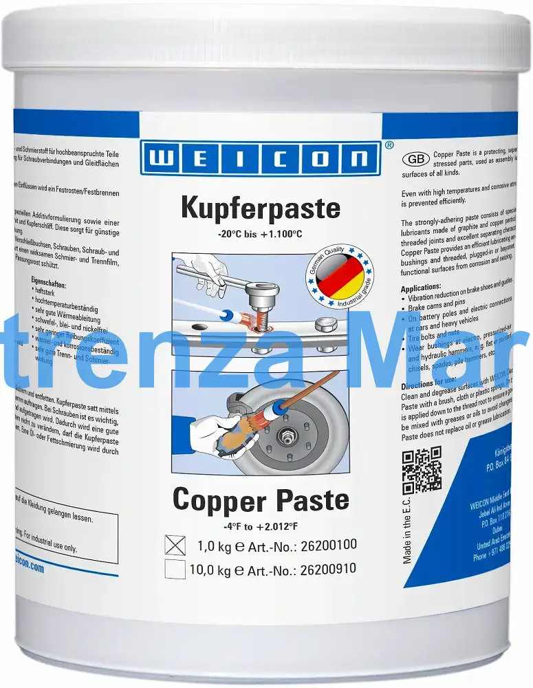 ANTI-SEIZE COPPER PASTE WEICON, KP 1000 1KGS