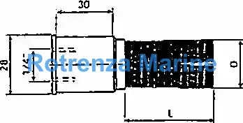 BRUSH ROUND DIA25MMXL45MM 2034, FOR AUTO GREASE DISPENSER 