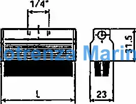 BRUSH L40MM 2035, FOR AUTO GREASE DISPENSER  