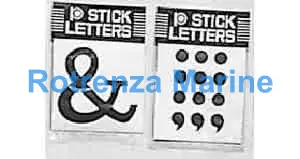 CHARACTER SELF ADHESIVE VINYL, BLACK & 30MM 10'S/PKT