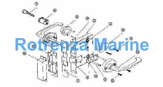 PART FOR MORTISE LOCK, OHS#2320 #1 FRONT