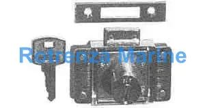 CYLINDER CABINET LOCK RIM, LEFT HAND A-22MM OHS#5351-3