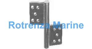FLAG HINGE FOR DOOR STAINLESS, RIGHT HAND L127XW100MM