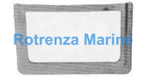 CARD HOLDER HORIZONTAL BRASS, FOR 95X49MM CARD