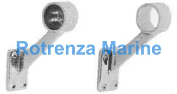 END BRACKET HAND RAIL BRASS, LEFT HAND ID25.5MM