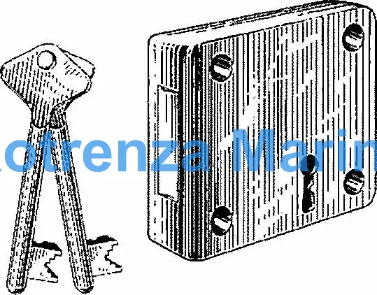 DEAD LOCK RIM BRASS, LEFT HAND #3240