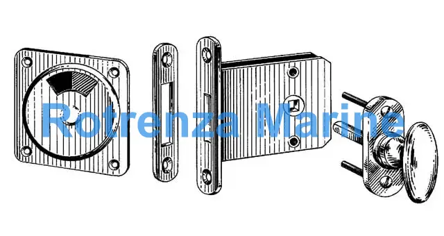 INDICATOR BOLT MORTISE W/LOCK, F/DOOR THICK 36-40MM #2546A