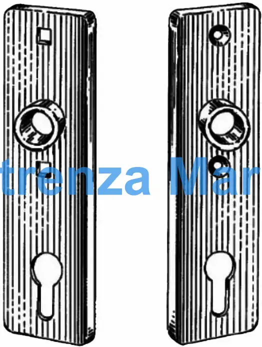PLATE SHORT W/CYLINDER HOLE, S.STEEL SPACE 60MM #6645 Z/2/60